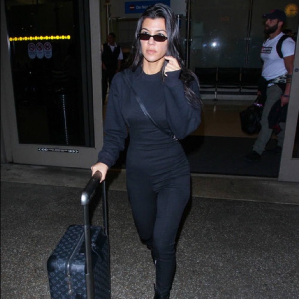 Alexander Wang black zip up pant jumpsuit